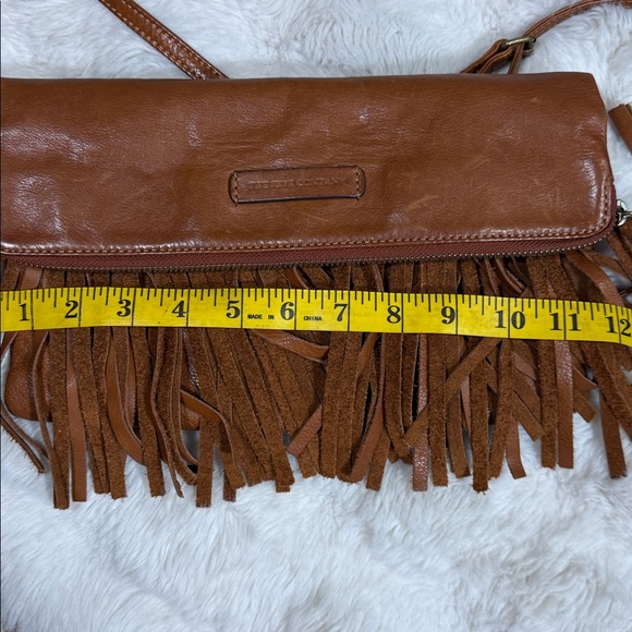 Brown Fringe Leather Crossbody Bag - Picture 8 of 9